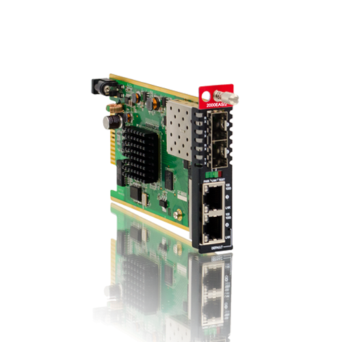 10/100/1000Base-T×2ポートから100/1000Base-X SFP×2ポート: FRM220A-2000EAS/2