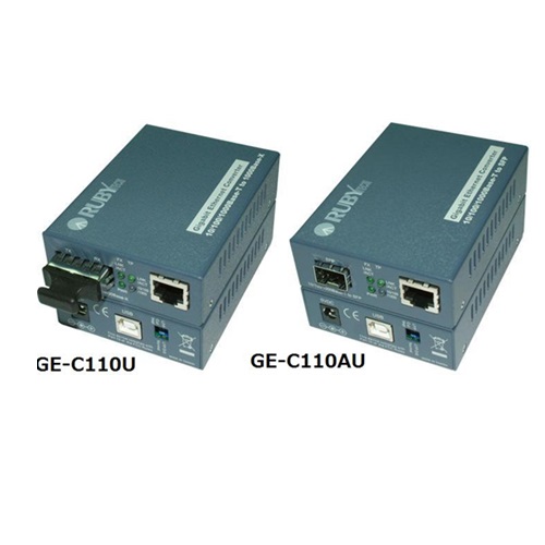 10/100/1000Base-Tから1000Base-X(SFP):GE-C110U/110AUシリーズ