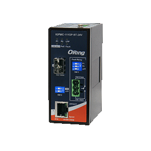 10/100/1000T、100/1000Xメディアコンバータ:IGPMC-111GP-BT-24V