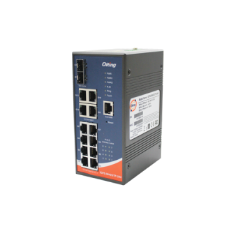 12×10/100/1000Base-T、2×100/1000Base-X(SFP)ギガビットイーサネットスイッチ: IGPS-9842GTPシリーズ