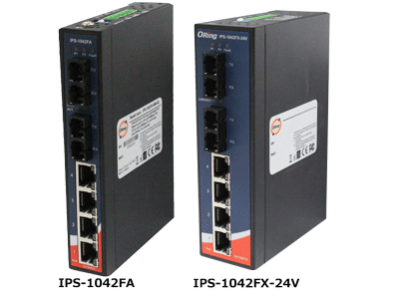 4ポート10/100TX+2ポート100FX イーサネットスイッチ:IPS-1042Fxシリーズ