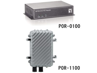 屋内/屋外用PoE 受電受給電中継リピーター: POR-0100/1100