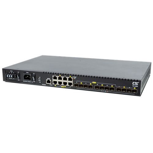 8×10/100M/1000Base-T、12×1G/10G SFP+、10Gイーサネットスイッチ:XGS-1208M