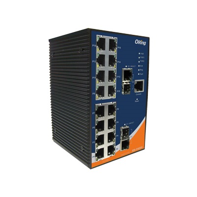 16×10/100BASE-TX+2×100/1000BASE-X SFP:IES-3162GC