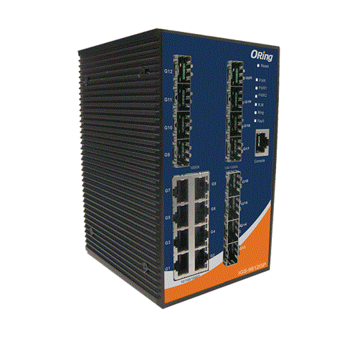 8×10/100/1000Base-T、12×100/1000Base-X SFP:IGS-9812GP