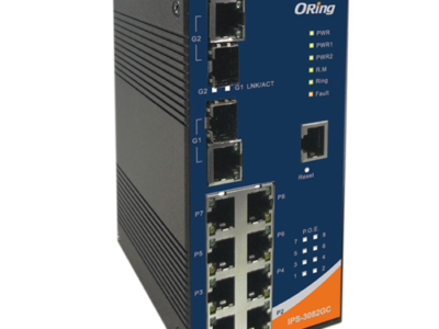 8x10/100TX+2x100/1000BASE-X SFP:IPS-3082GC-AT/IPS-3082GC-24V